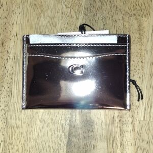 Mirror patent leather cardholder